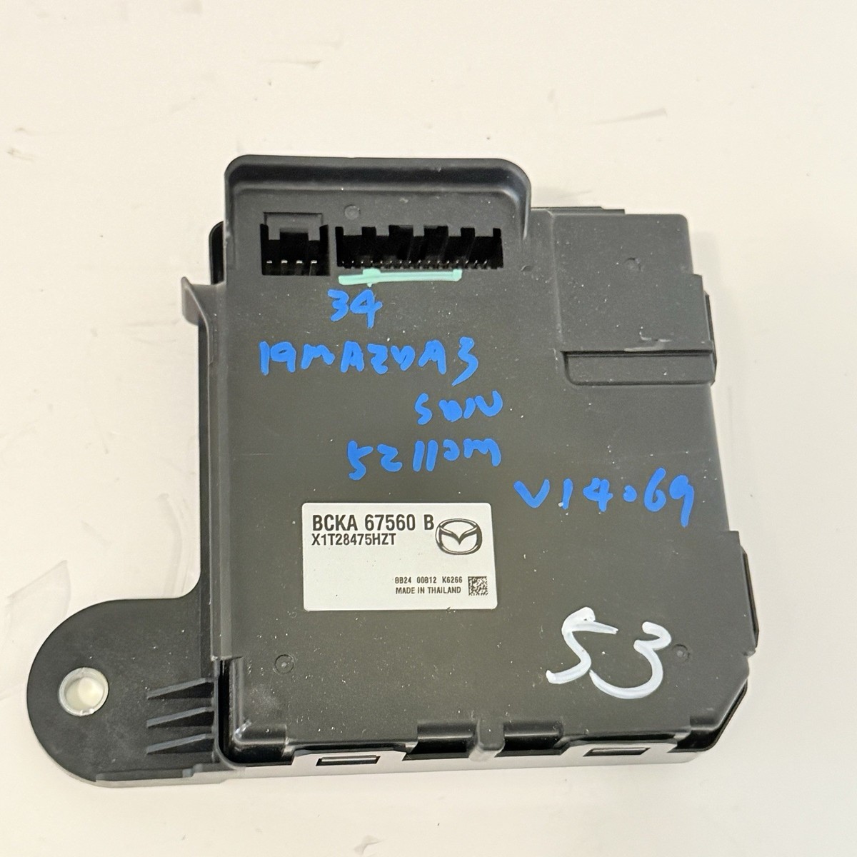 BBxyb185ページ 2019 MAZDA 3 BODY COMPUTER BCM CONTROL MODULE UNIT OEM BCKA67560B