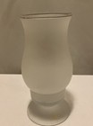 Viking Glass Fairy Lamp Light Frosted Crystal Floral Design Glimmer Vintage — photo 4