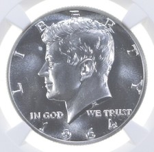1964 Kennedy Half Dollar PF67 NGC Signature Label