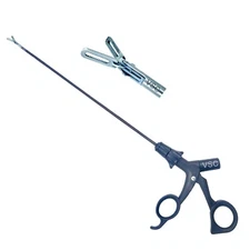 Laparoscopic Bipolar Fenestrated Forceps Grasper 5mm Surgical Instruments Set
