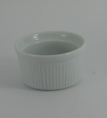 Porcelit weiß 3,25''/8 cm Auflaufförmchen x 6 Servierschale Topf Restaurant Gastronomie