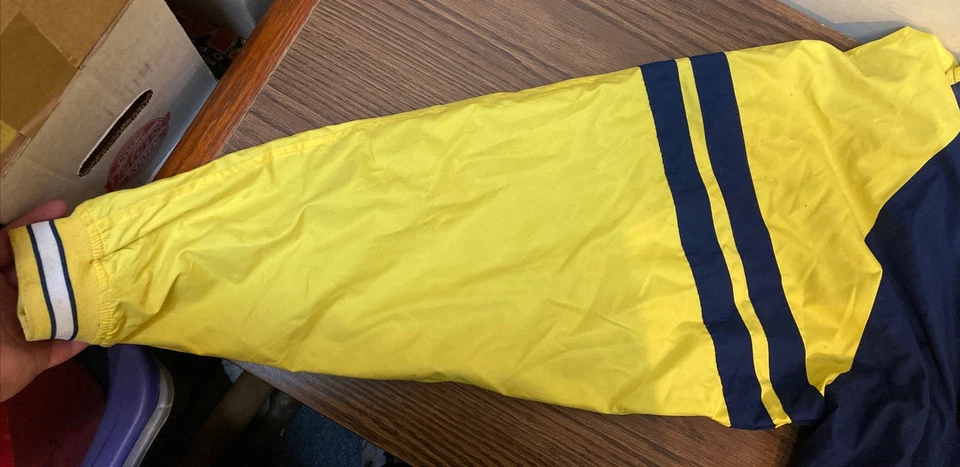 Chaqueta cortavientos vintage Team Edition Apparel Michigan Wolverines XL Foto 3 de 4