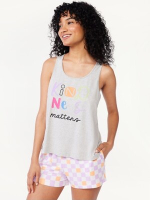 Tank And Short PJ Set By Joyspun - Multiple Sizes - BRAND NEW 