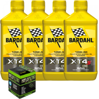 Inspektionskit Yamaha T-Max 500 2001 Al 2011 Bardahl xt4s 1w40 Hiflo Ölfilter