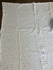 Aden  Anais Baby Blanket White Polka Dot Muslin Swaddle Security Lovey Soft