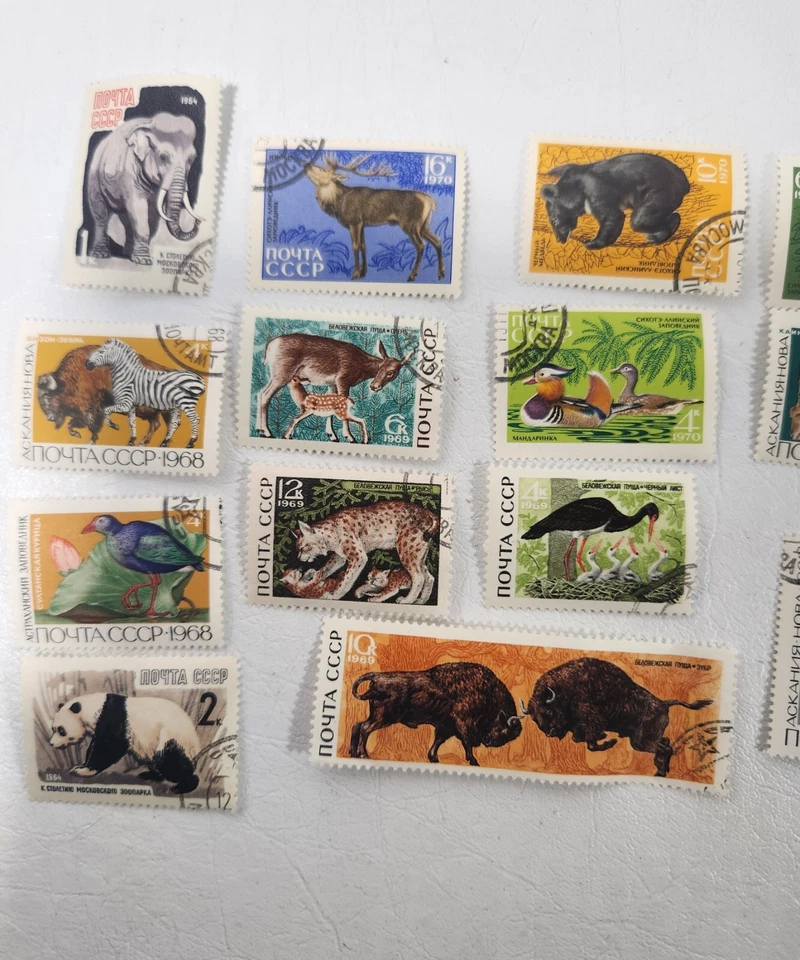 RUSSIA,USSR:1964 Lot 17 postal stamp rares - Image 2 of 4