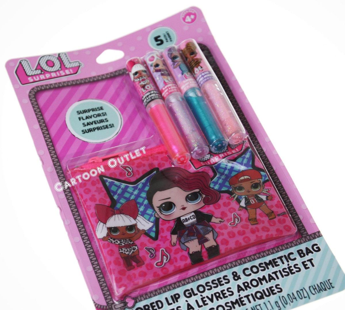 Girls Lip Gloss LOL SURPRISE LIP GLOSS COSMETIC BAG SET BIRTHDAY