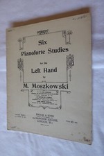 MOSZKOWSKI 6 Studies for Left Hand for Piano