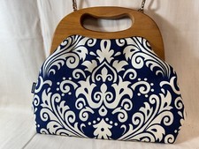 Pink Oasis Australian Designer Ladies Wood Frame Bag Handmade Studio Sydney