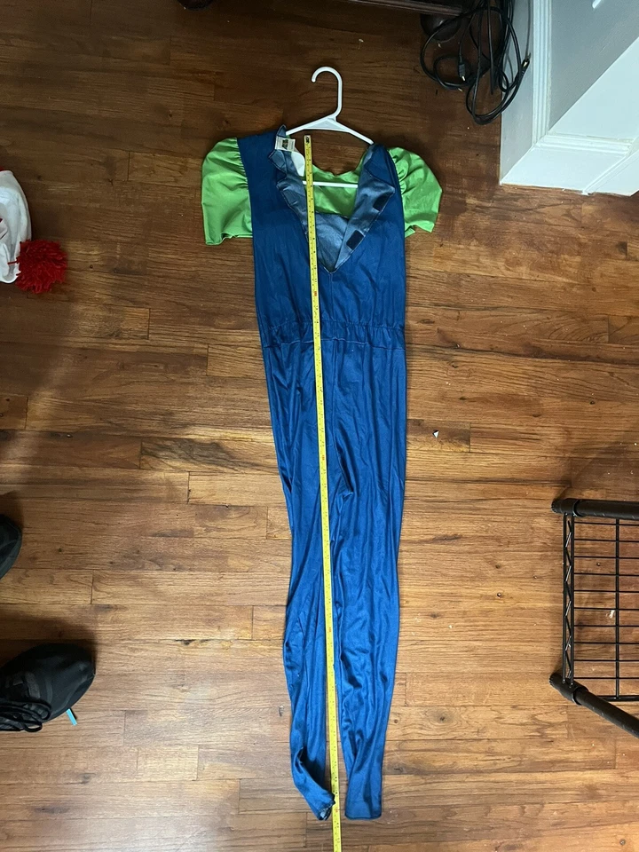 2015 Disfraz de Super Mario Brothers Luigi para niño con bigote ver fotos por talla Foto 4 de 4