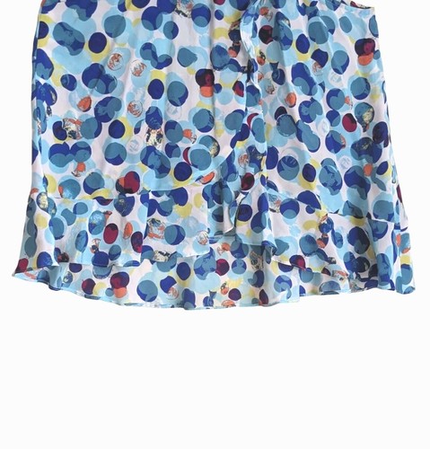 Anthropologie Maeve Womens 4 Blue Scoop Neck Silk Camisole Top Artsy Summer - Picture 8 of 9