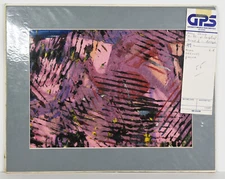 10" Watercolor Mixed Media Painting Paper Amy Dean Abstract Cliffside Sculpture 