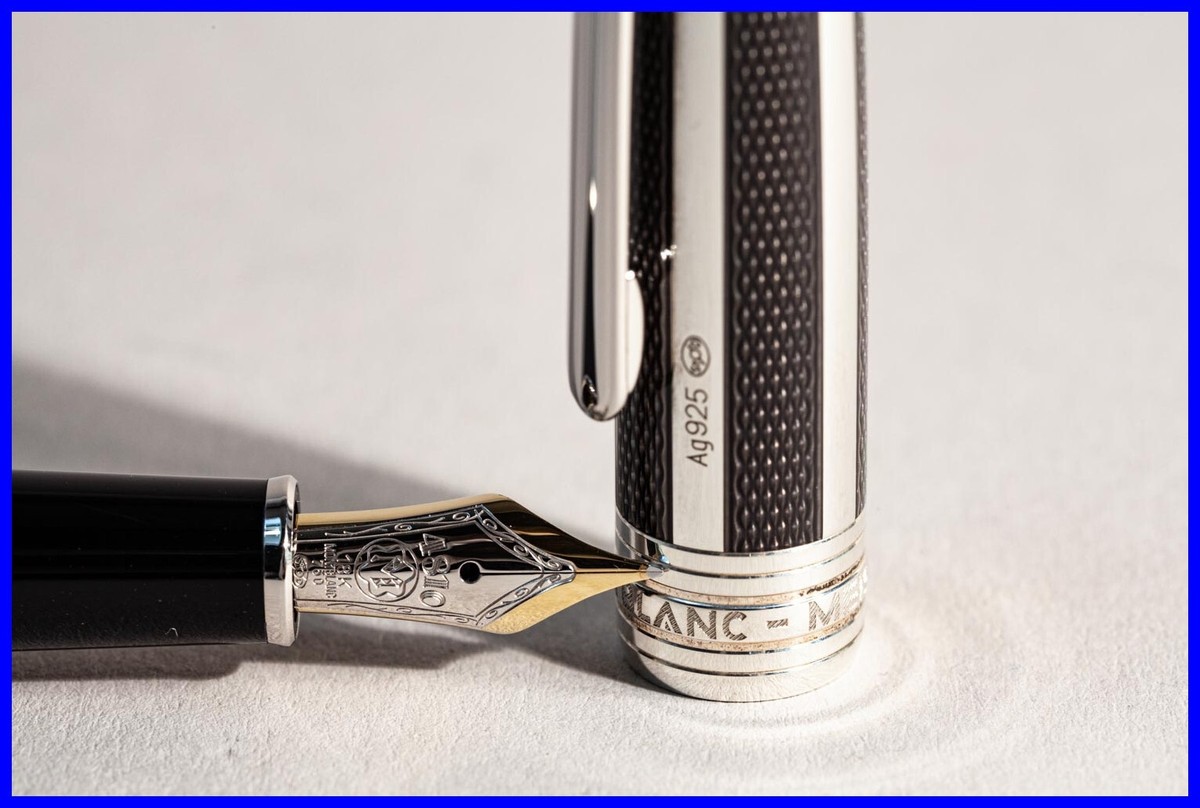 MONTBLANC Meisterstück 144 SOLITAIRE Silber Fibre Guilloche mit