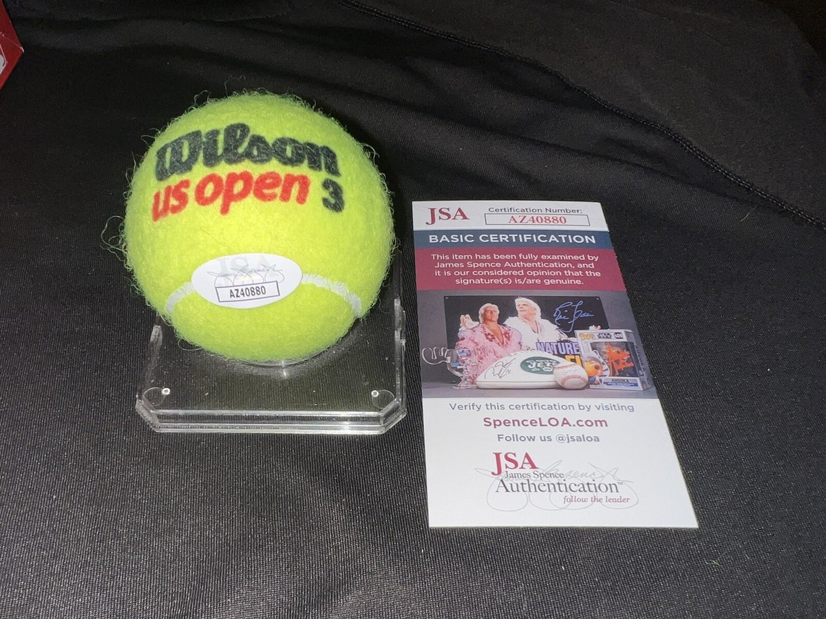 Ballon De Tennis Signé Chris Evert - Authentifié Fanatics, Logo US Open, Collector