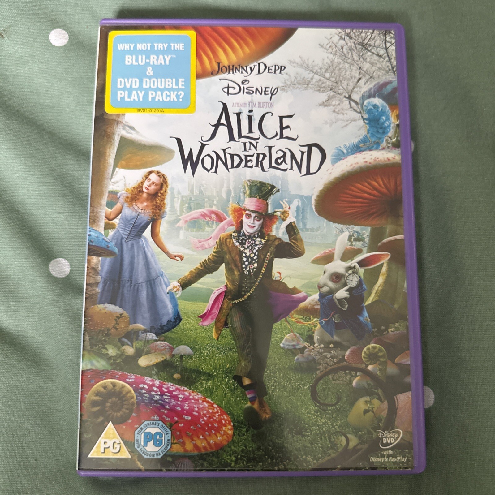 Walt Disney Live Action Alice In Wonderland DVD ( light scratches )