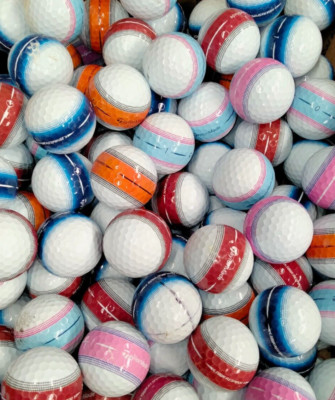 12 TaylorMade Tour Response Golf Balls - Color Stripes - 2A/3A