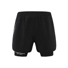 Men's Double-Layer Quick Dry Beach Shorts Men's Running Sports Swimming Trunks