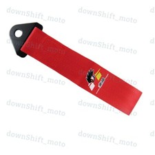 High Strength Red Mugen Tow Strap Front Rear Bumper Towing Hook For Honda Acura