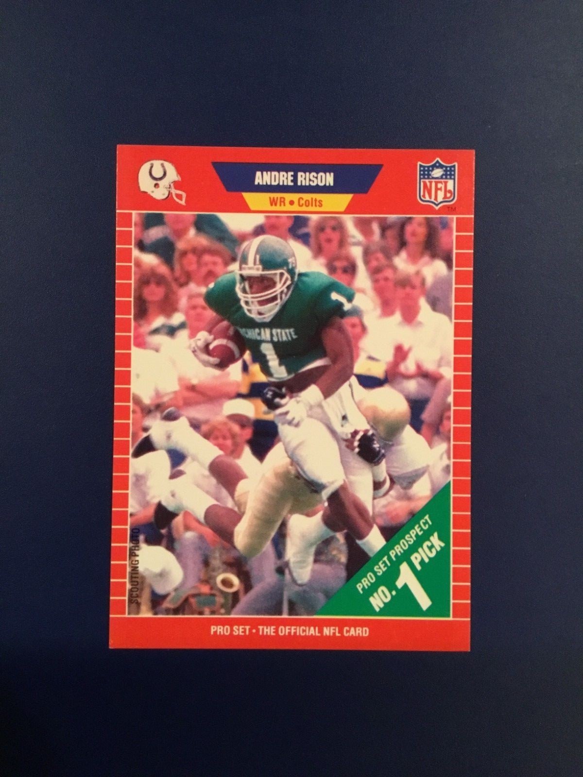 1989 Pro Set # 497 ANDRE RISON Rookie RC Indianapolis Colts Football ...