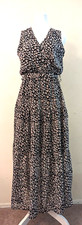 New Beachsissi sz S Maxi Faux Wrap Dress sleeveless tank lined 1887
