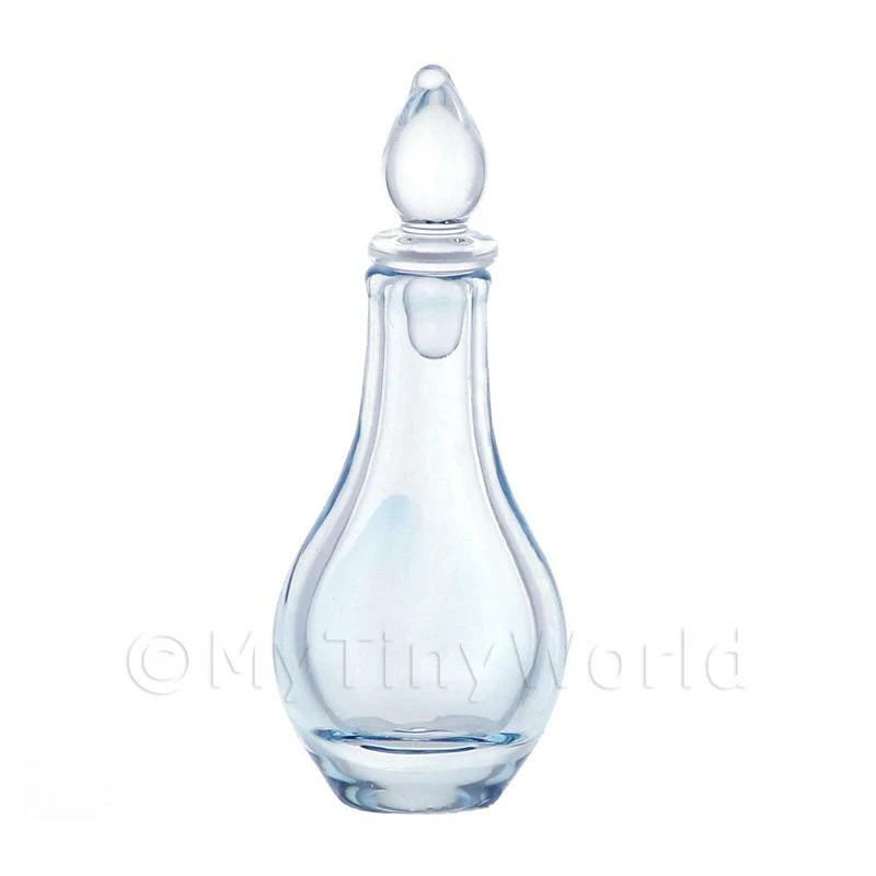 Miniature Fait Main Bleu Forme de Poire Pharmacie Bouteille/Décanteur - Photo 1/1