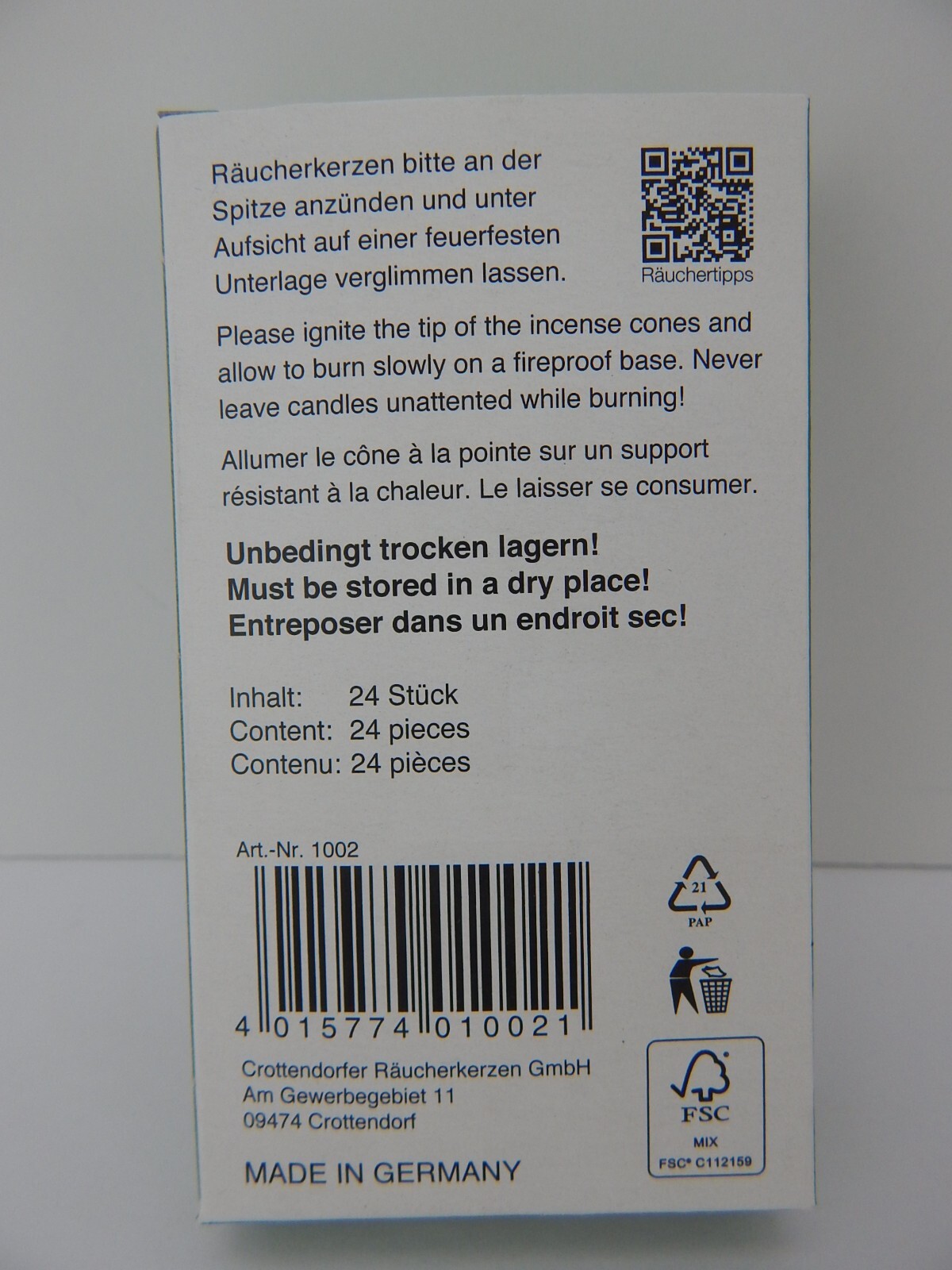 Crottendorfer Frankincense Melissa Scent Incense Cones Germany Pack Of 24 Cones 20e6cdf5 6882 43b1 A84f A5e5ef69585e.6eb099070dd0160dd0e01b6f1aec7d9f