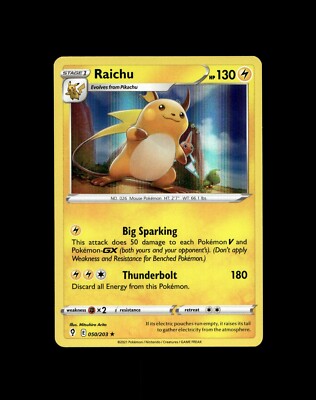 Pikachu Raichu Pichu Pokemon Card! Holo/Reverse Holo Rare EX VMAX Full Art Cards
