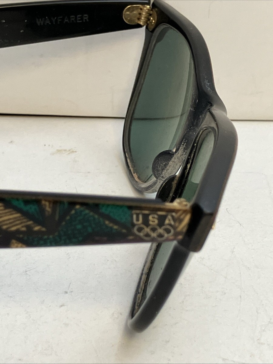 【希少】B&L Ray-Ban Wayfarer 5022 USA製 Vintage B&L Ray Ban USA Wayfarer 5022 Aztec 1992 Olympic Games