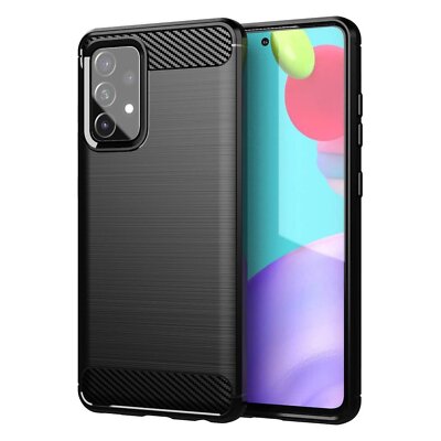 Robuste Carbon Optik Outdoor Panzerhülle Schutzcase für Samsung Galaxy A52 5G