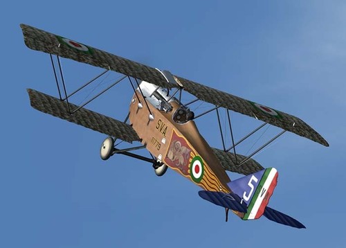 Model Airplane Plans (UC): Ansaldo S.V.A. Scale 25½" for .19 (Musciano) - Afbeelding 1 van 2