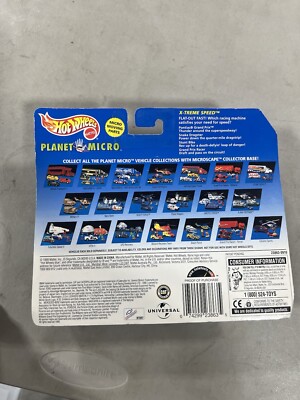 1999 Mattel Hot Wheels Planet Micro X-Treme Speed racing New D18