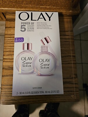 OLAY Super Serum (5 In 1) Collagen Peptide Vitamin E& C - 30ML, 1oz- 2 Pack 2oz