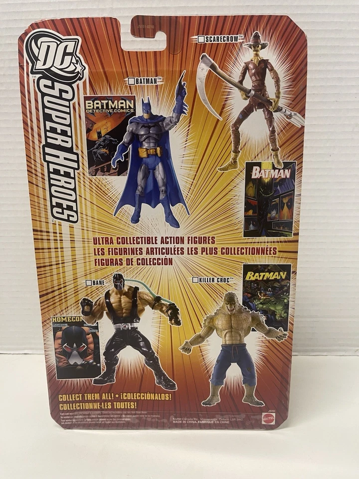 Figura Mattel DC Super Heroes S3 Serie 1 Batman Clásico Azul 6" ¡Nueva Sellada!!! Foto 4 de 4