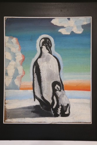 Fausto Repetti Ölgemälde Tafel Futurismus Pinguine 40er 50er Avantgarde - Bild 11 von 24