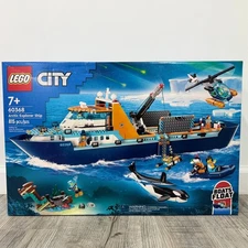LEGO City Arctic Explorer Ship 60368 815 Pcs Floatable Boat Toy Building Kit