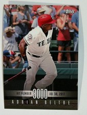 2017 Topps On-Demand 3000 Hit Club #13 Adrian Beltre Texas Rangers Baseball