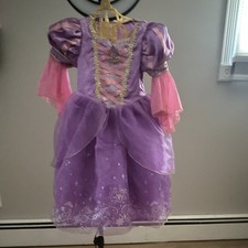 Disney Signature Collection Rapunzel Girl Costume Dress Size 4 Purple Pink