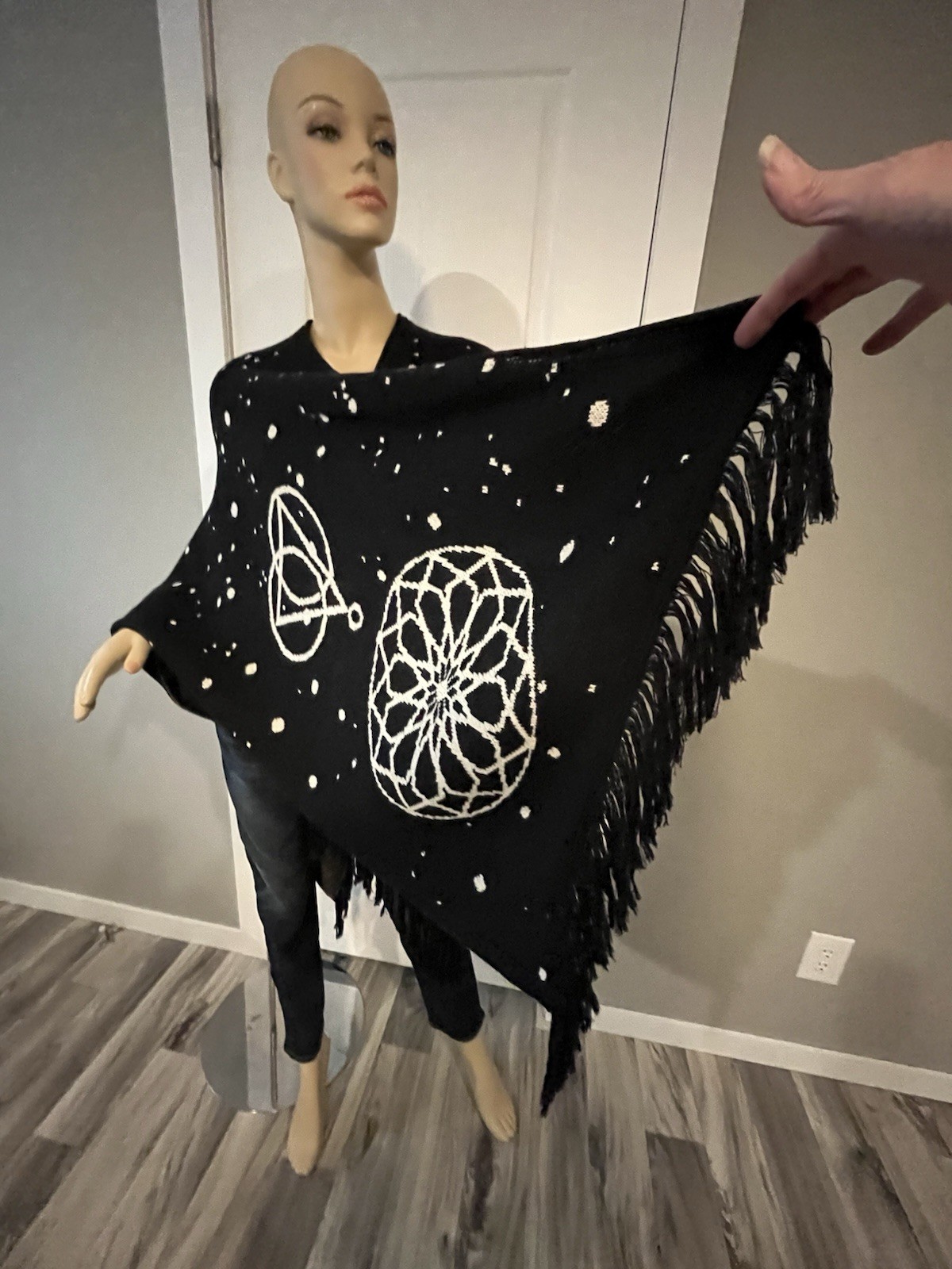 Geometric Designed Sweater Drape “coat” - image 1