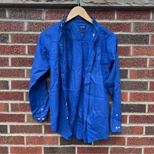 Chaps Blue Collared Button Down Dress Shirt