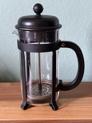 Bodum French Press Coffee Maker 3 Cup Glass 12oz Black 7in