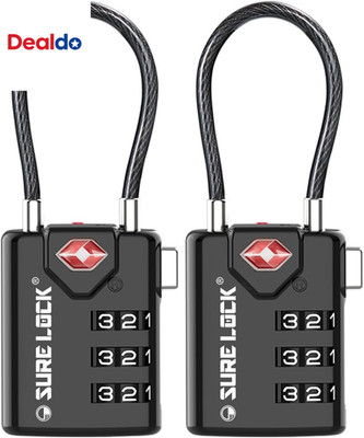 TSA Compatible Travel Luggage Locks, Inspection Indicator, Easy Read Dials - 2 P