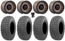 KMC Aztec Bdlk 15  Wheels Br +0mm 33  Mongrel SQ Tires Polaris RZR Turbo S/RS1