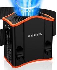12000mAh Portable Waist Fan with Adjustable Belt Strong Wind Waist Clip Fan 12hr