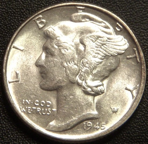 1945-P Mercury Dime — photo from another recent sale