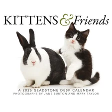 Carousel Calendars,  Kittens And Friends 2026 Desk Calendar, 12'' X 12'', 16-Mon