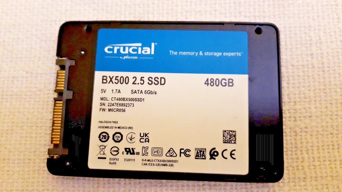 Crucial BX500 500 GB, 2,5" SSD interior