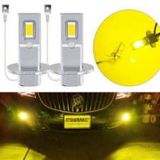 2 Golden Yellow H3 Led Fog Light Bulbs Car Truck Driving Fog Lamp Conversion Kit