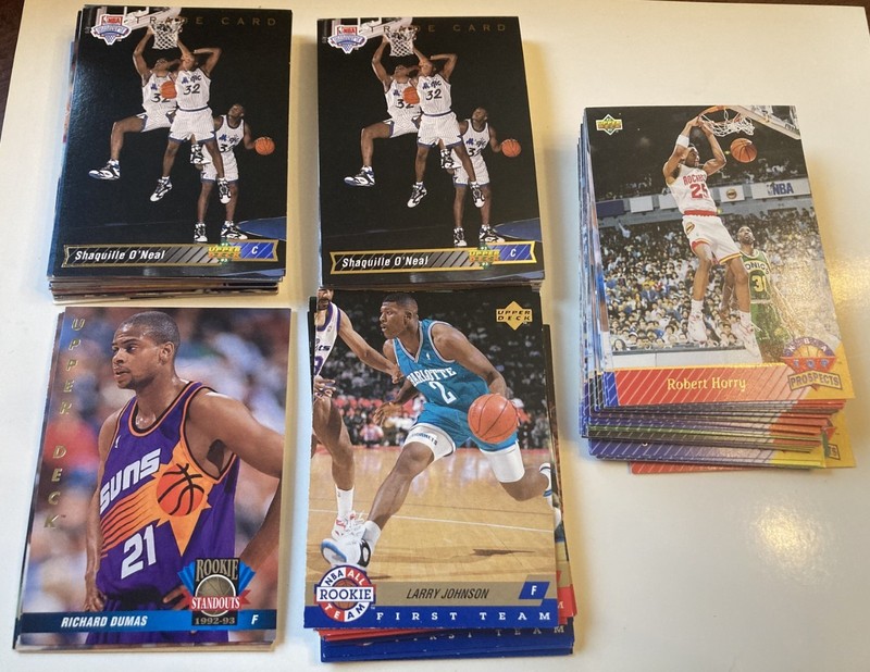 1992-93 Upper Deck basketball rookie lot Mourning Spreewell Shaq