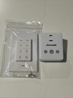 DEWENWILS Wireless Dimmer Plug for Indoor Home Lighting, Remote Control White