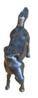Silver tone  non-magnetic metal (pewter ??) molded farm animal Horse — photo 3